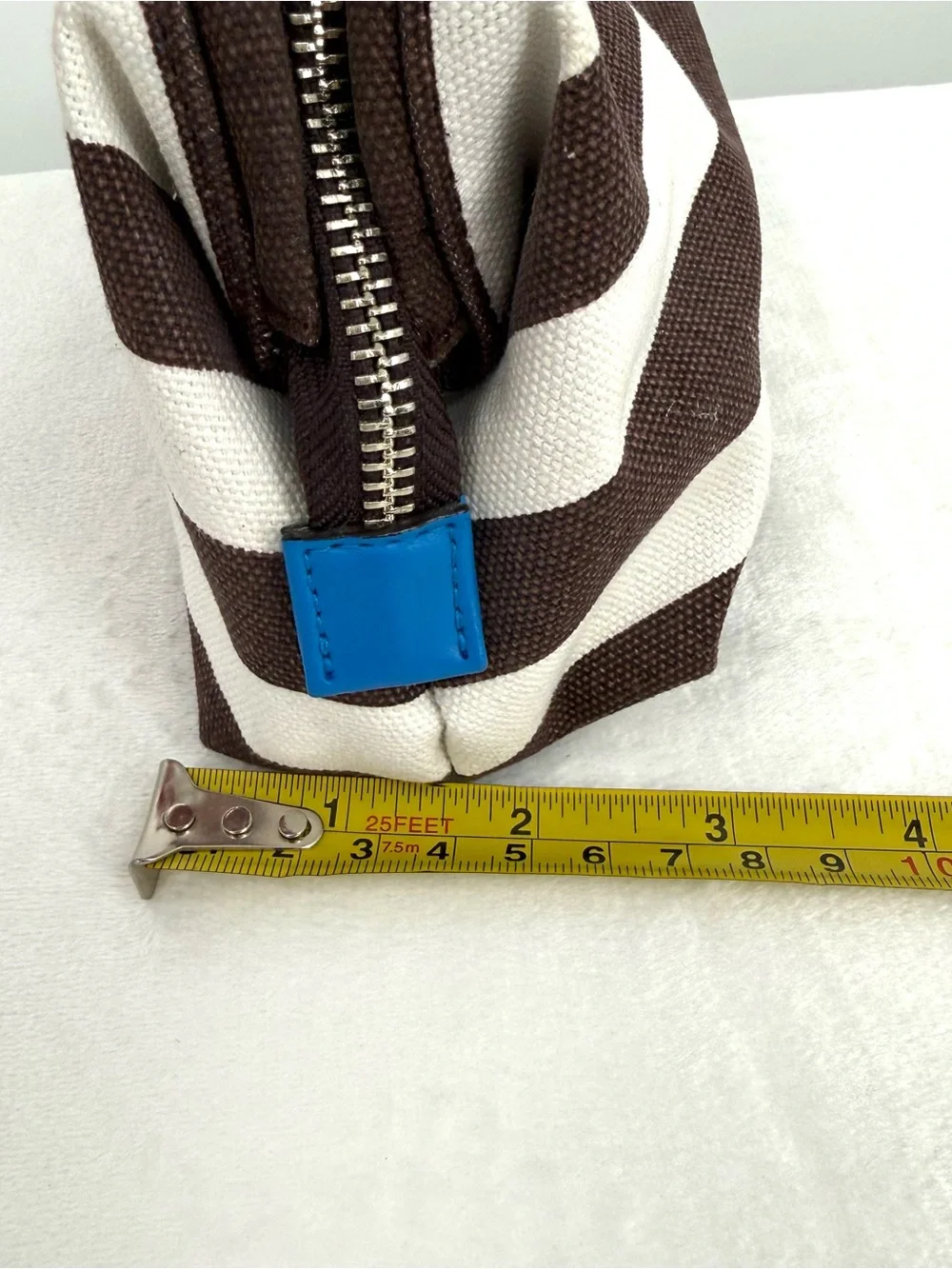 Henri Bendel Striped Canvas Signature Striped Cosmetic Case Dopp Kit